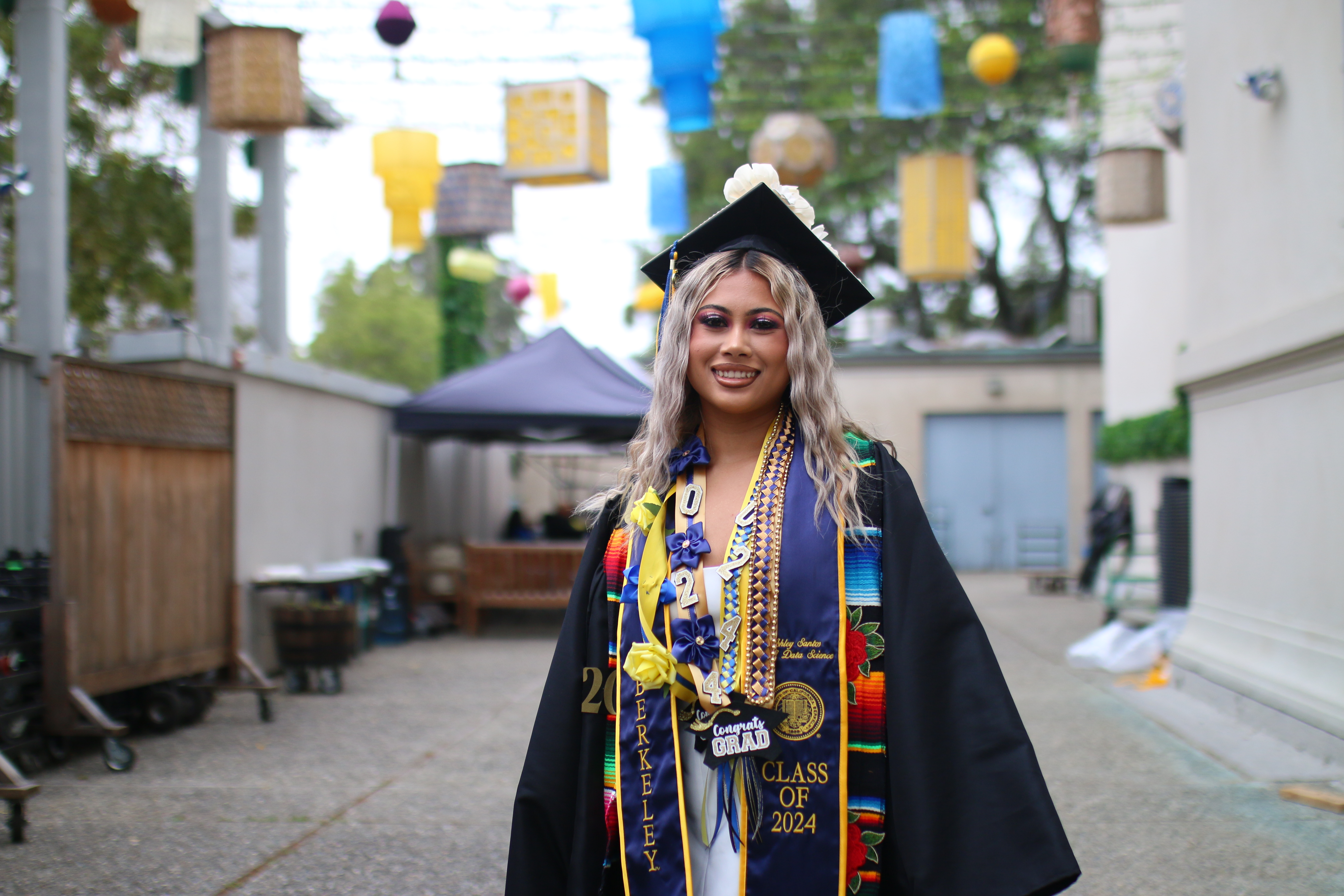 Ashley Santos is a UC Berkeley student graduating with a degree in data science.