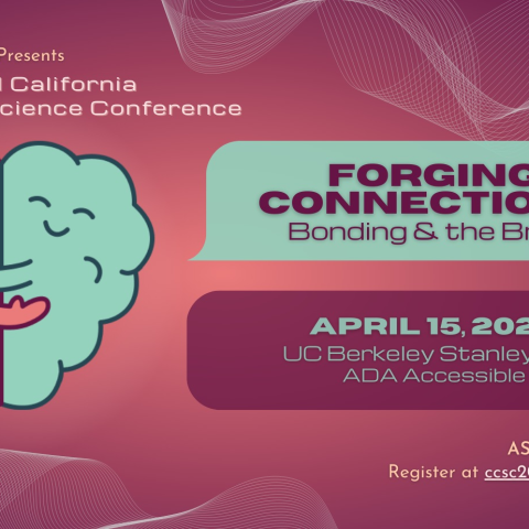 Graphic of the April 15 "Forging Connections: Bonding & the Brain" Event