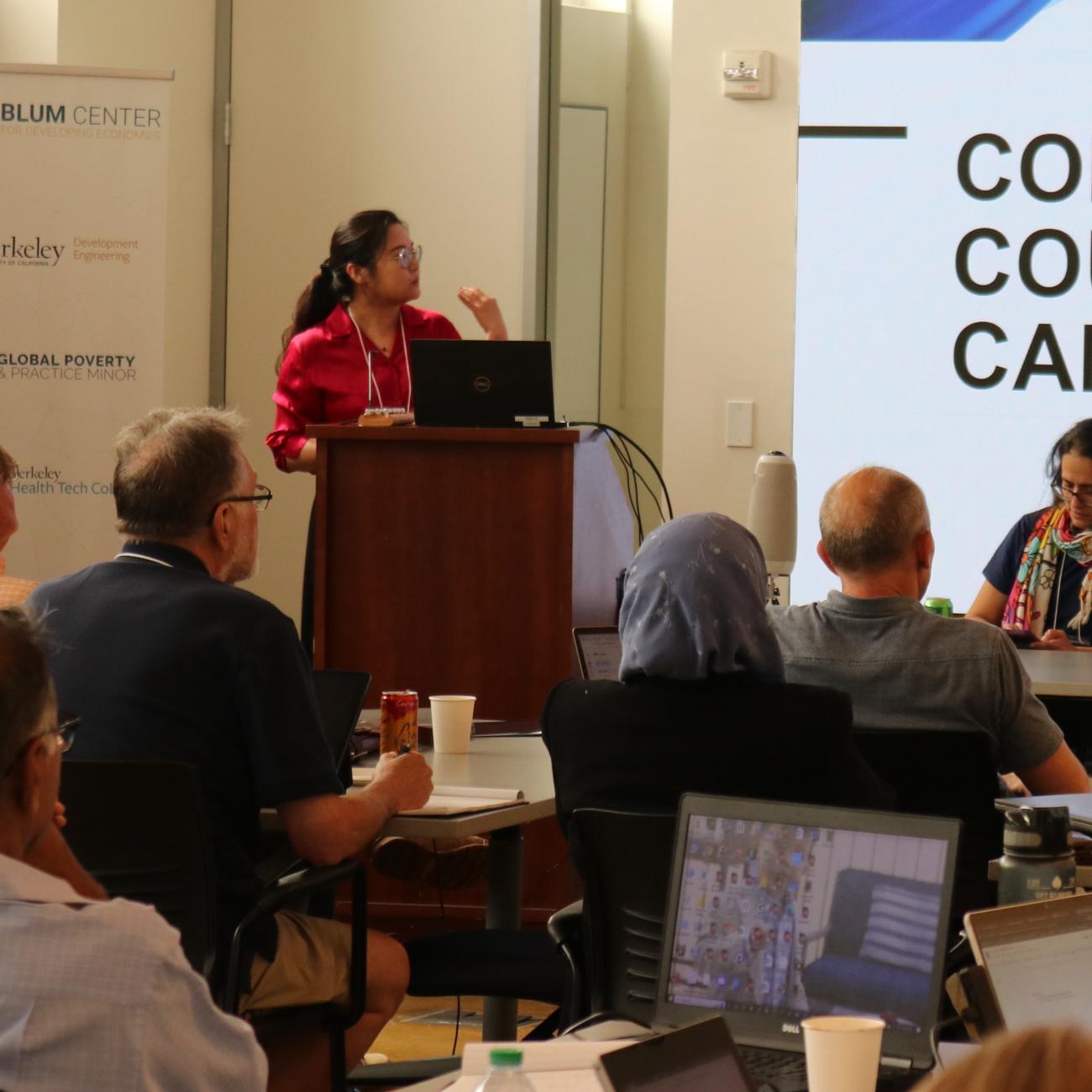 An El Camino Community College expert speaks at the National Workshop on Data Science Education in June 2024.