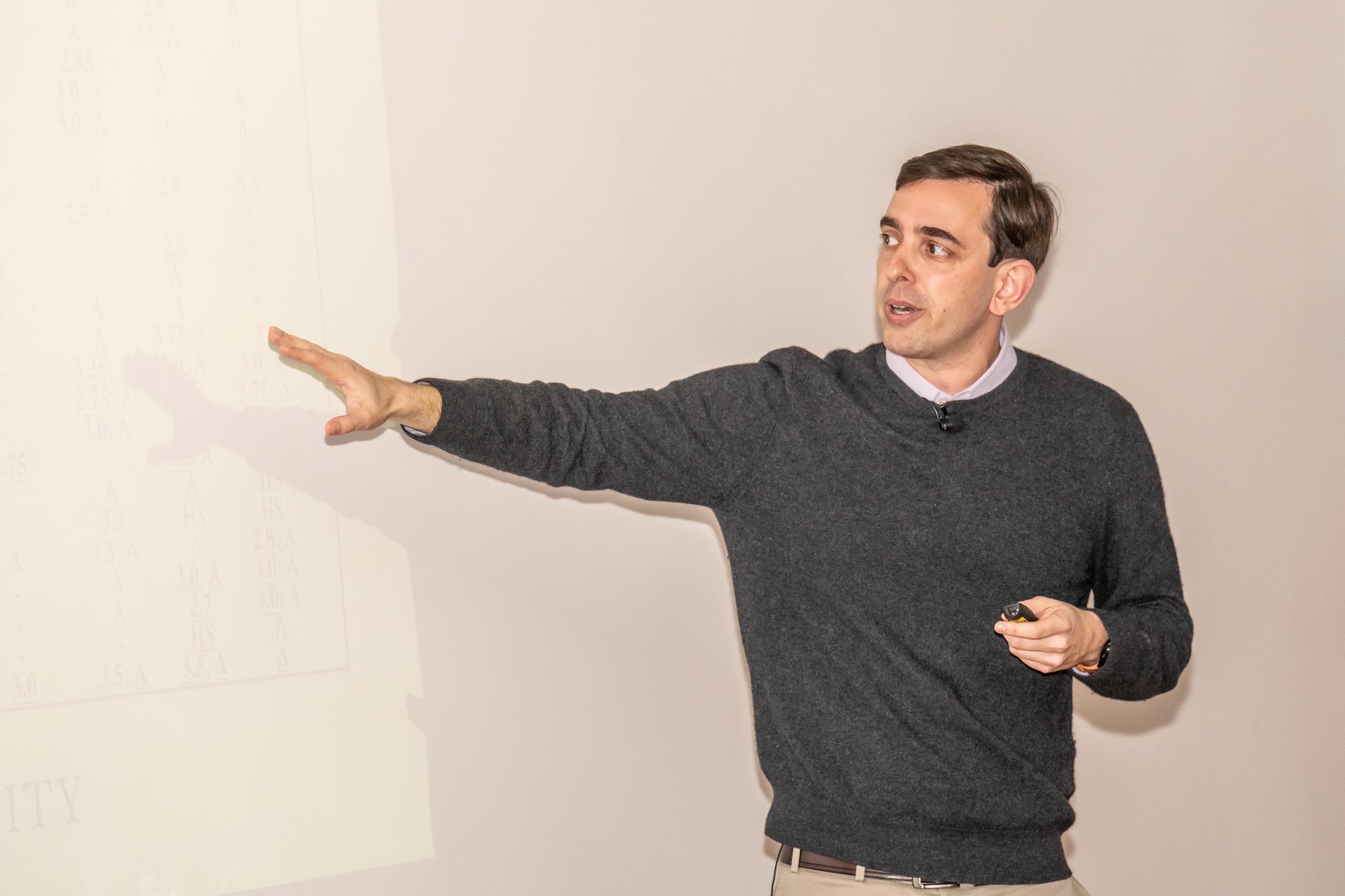 Zach Bleemer gives lecture at UC Berkeley